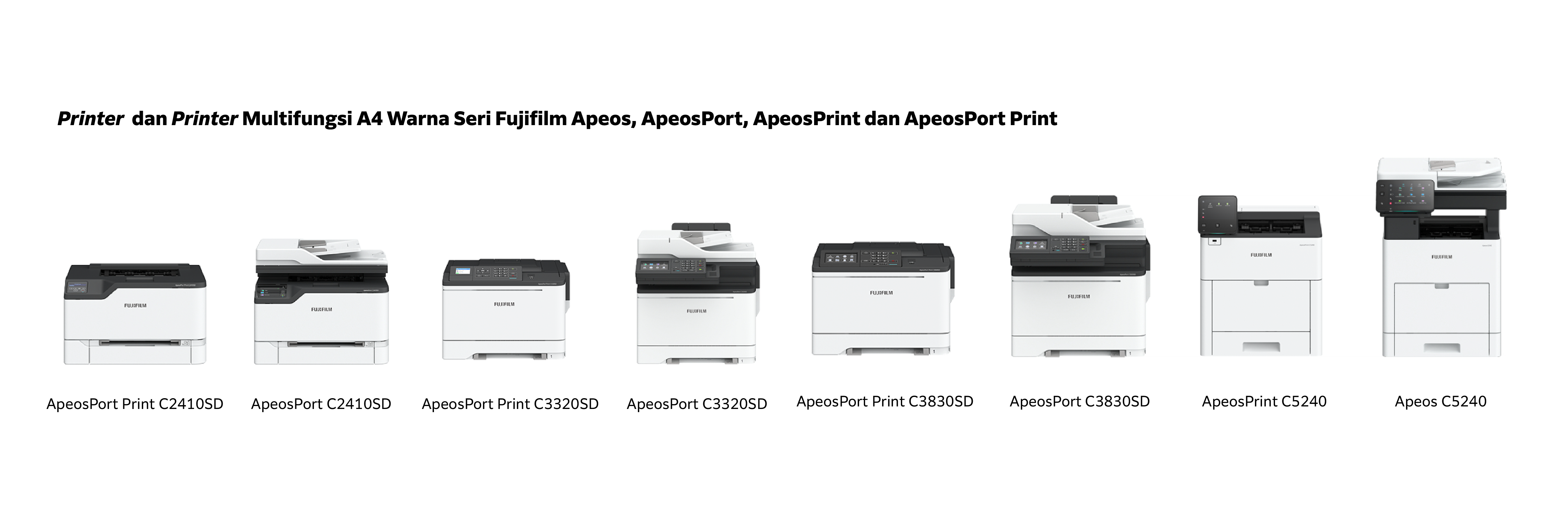 Fujifilm Apeos, ApeosPort, ApeosPrint and ApeosPort Print