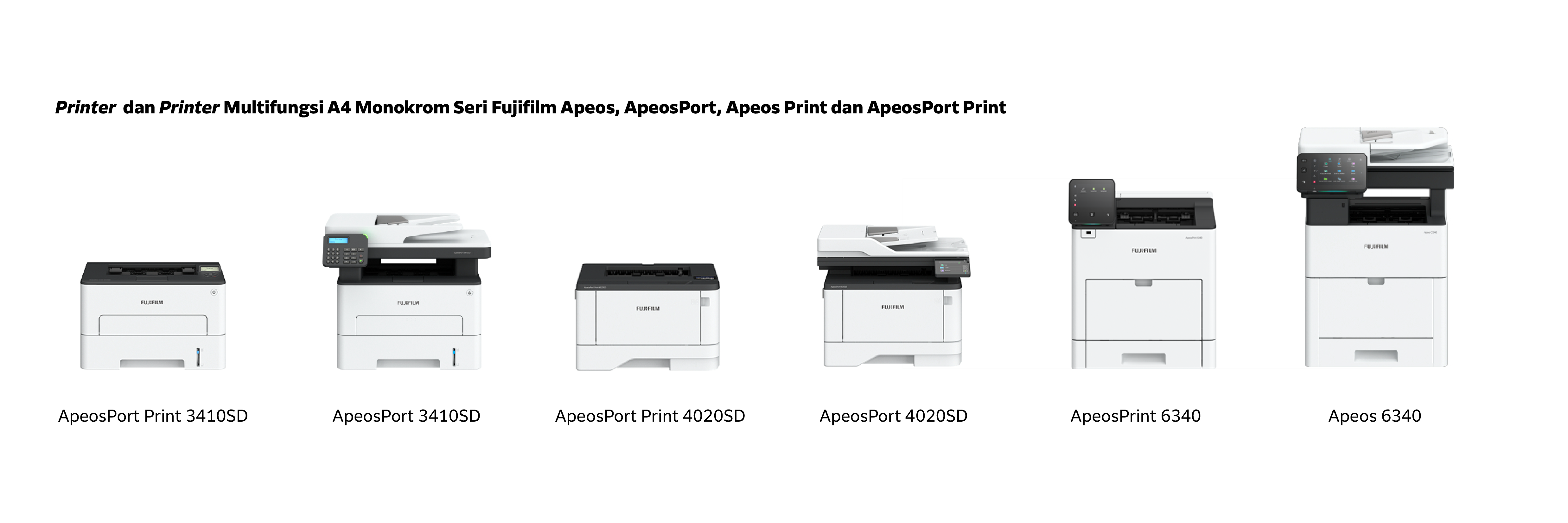 Fujifilm Apeos, ApeosPort, ApeosPrint and ApeosPort Print