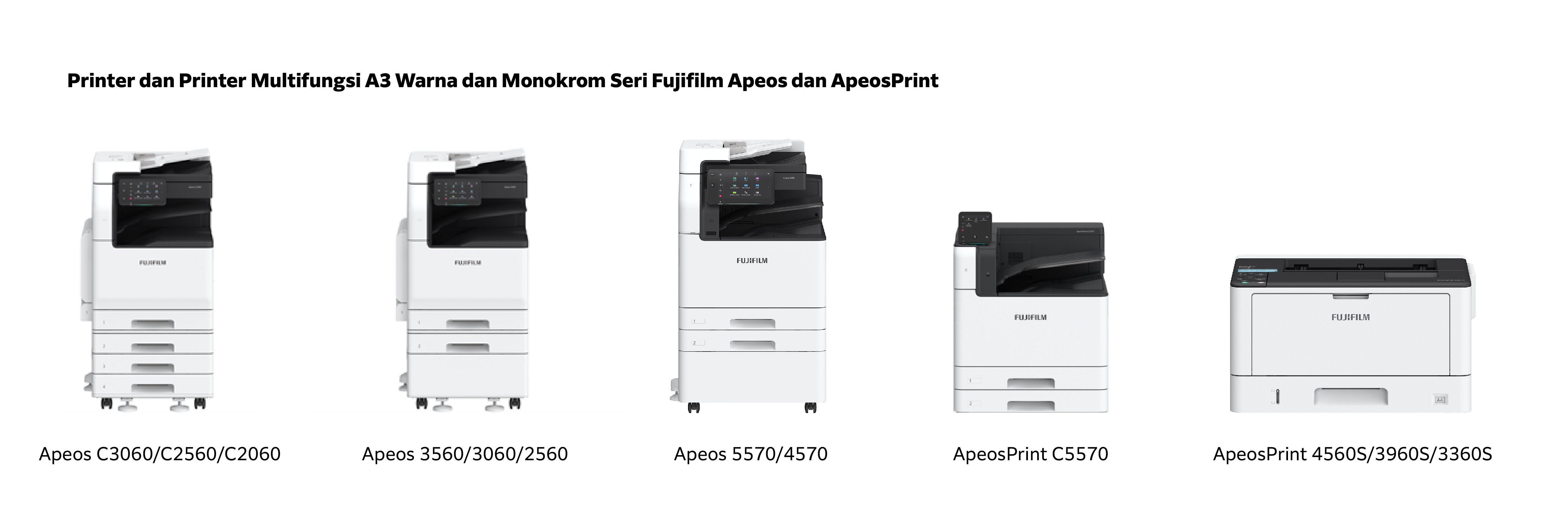 Fujifilm Apeos, ApeosPort, ApeosPrint and ApeosPort Print